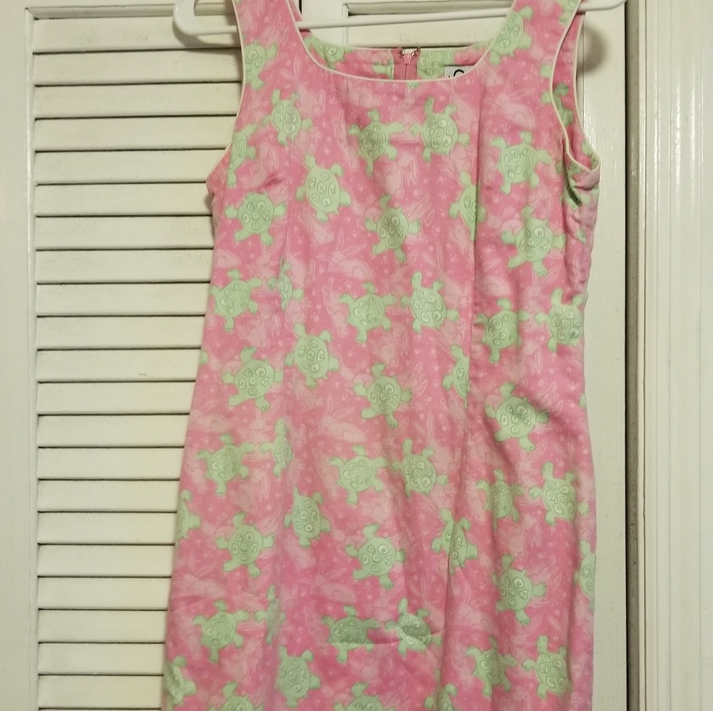 Lilly Pulitzer Pink Turtle Dress